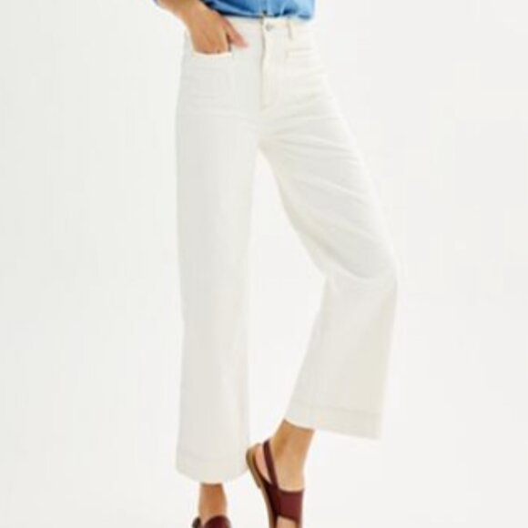 Sonoma Wide-Leg Ankle Jeans - 14 - Picture 1 of 5